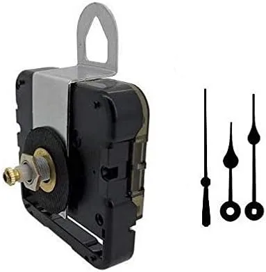 Seiko-SKP Mecanismo de movimiento del reloj de cuarzo con agujas de pala negras de 3 pulgadas y segundero negro (eje roscado de 13/16 pulgadas para