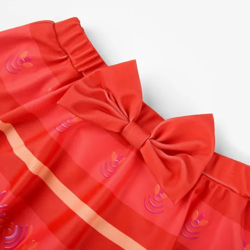 Vista 5 de Uhdear Traje de baño de dos piezas para niñas con hombros descubiertos