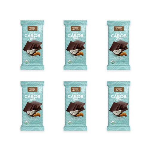 Vista 21 de Missy J's Barras orgánicas de coco y almendra, paquete de 2, algarroba hecha con azúcar de coco, veganas y sin gluten, sustituto saludable sin