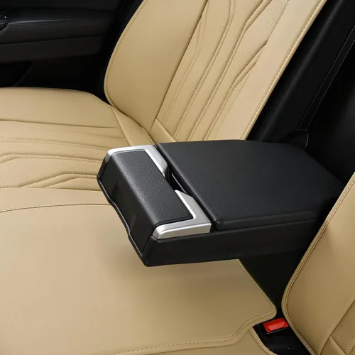 Vista 7 de FLORICH Fundas de asiento para automóviles, fundas de asiento impermeables, fundas de asiento de cuero para automóvil, paquete de 2, protector Beige