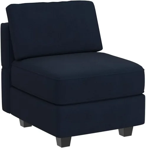 Vista 20 de Belffin Sofá modular Módulo medio con almacenamiento Accent Silla sin brazos para sofá modular seccional terciopelo negro
