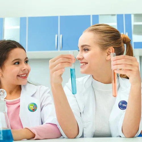 Vista 6 de WILLBOND 72 unidades, 72 unidades, botones de recuerdos de fiesta, botones a granel, botones de pinback con tema de ciencia, pines de diseño