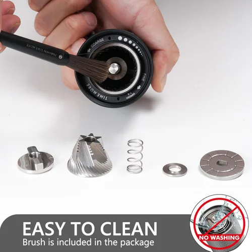 Vista 6 de TIMEMORE Chestnut C3S - Molinillo de café manual, molinillo de café de rebaba cónica de acero inoxidable S2C, molinillo de café de mano