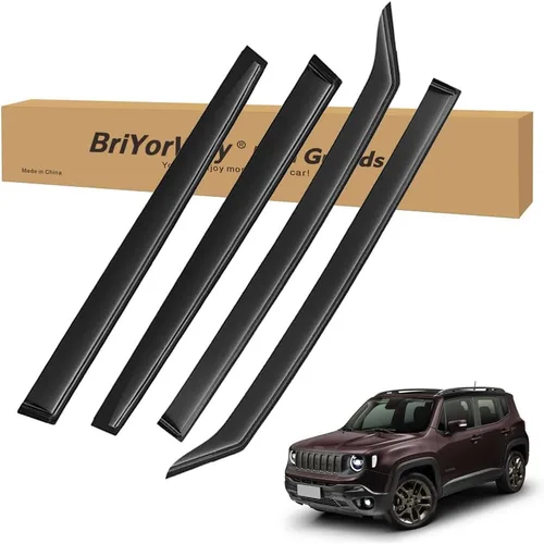 Vista 66 de Deflectores de Ventana y Protectores de Lluvia para Jeep Cherokee 2014 2015 2016 2017 2018 2019 2020 2021 2022 2023 Accesorios, para Deflectores