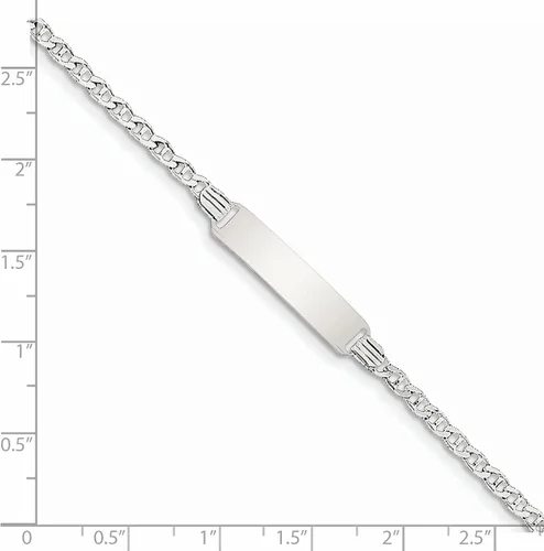 Vista 6 de Pulsera de plata de ley para niños, Plata de ley, no disponible