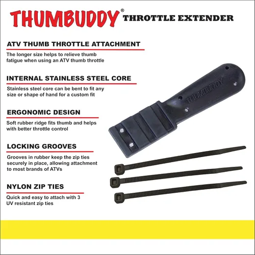 Vista 3 de All Rite Products Thumbuddy TB1 extensor del acelerador