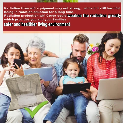 Vista 5 de Cubierta de Router WiFi, Cubierta de Router Inteligente de Alta Protección, Protector WiFi de Blindaje Versátil (14 pulgadas x 15.5 pulgadas)