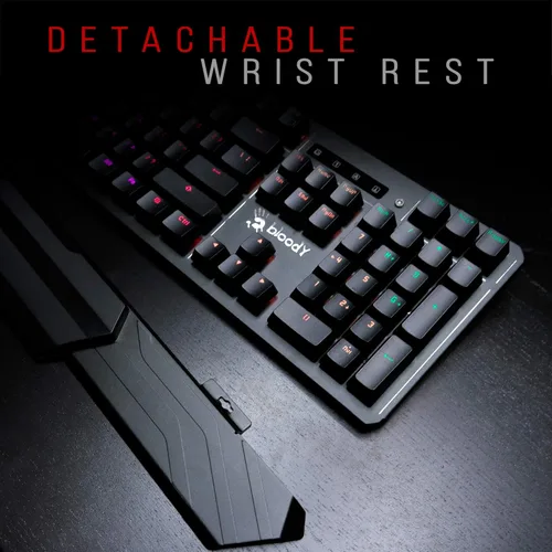 Vista 6 de Teclado para juegos con interruptor óptico B975 de Bloody Gaming Interruptores de teclado más rápidos en juegos Tamaño completo Teclado