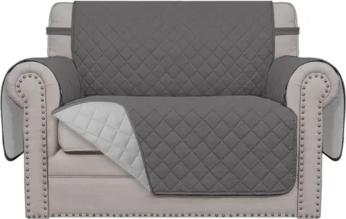 Vista 743 de Easy-Going - Funda reversible para sofá reclinable, resistente al agua, protector de muebles con correas elásticas, para mascotas y niños