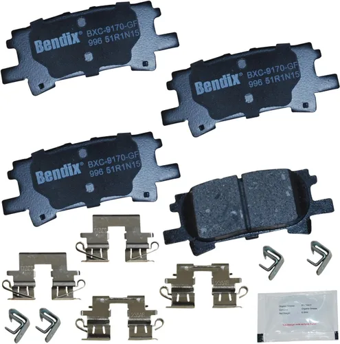 Vista 263 de Pastillas de Freno Traseras Cerámicas Bendix Priority1 CFC1510 para INFINITI QX56 2013-2011, QX80 2024-2014, Nissan Armada 2023-2017
