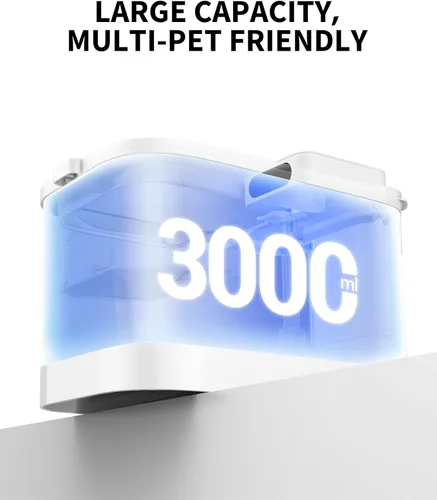 Vista 5 de PETKIT EVERSWEET MAX - Fuente de agua inalámbrica para gatos con sensor de movimiento, fuente para mascotas de 101 onzas/3 litros para gatos, perros