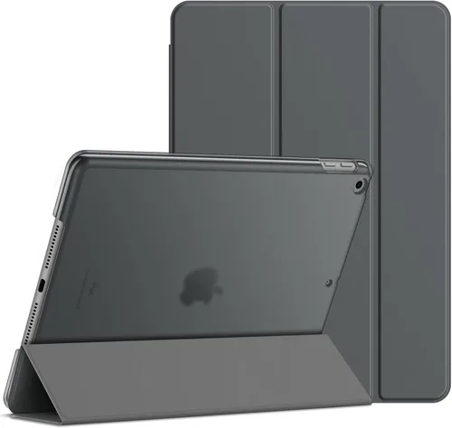 Vista 13 de JETech Funda para iPad de 10.2 pulgadas (modelo 2021/2020/2019, 9/8/7 generación), cubierta con activación/suspensión automática (beige)