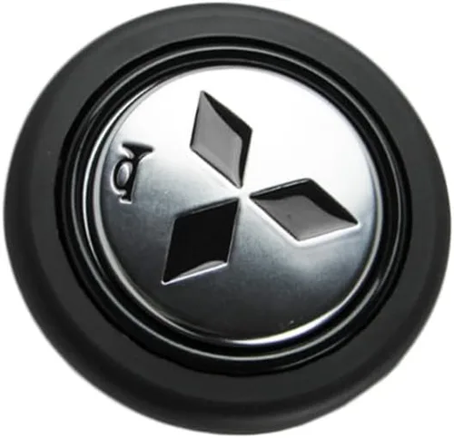 Vista 11 de Q1-TECH, botón redondo JDM universal para volantes aftermarket de 6 pernos con abertura de dos pulgadas 2" para botón de bocina (AUD-BK)