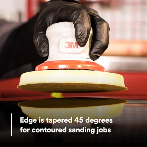 Vista 5 de 3M Stikit - Almohadilla de disco, 05576, 6 pulgadas, 3/4 pulgadas x 5/16-24 pulgadas, para discos PSA, lijadora, cuerpo de espuma duradera