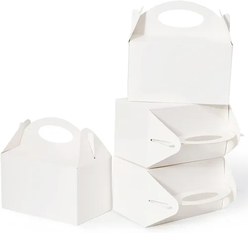 Vista 7 de 12 Piezas Cajas Pequeñas de Dulces para Fiestas, Bolsas de Regalo de Dulces, Galletas y Golosinas de 6 Pulgadas, Caja Triangular para Fiesta