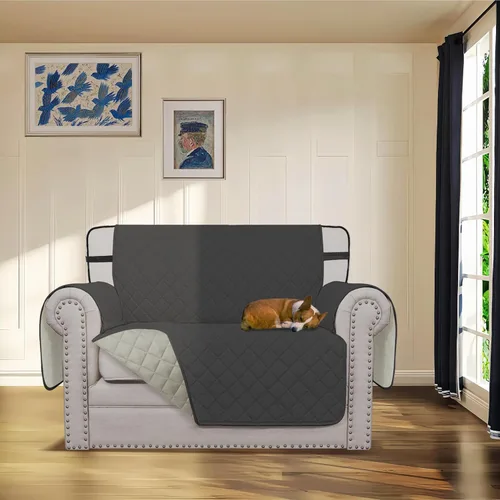 Vista 127 de Easy-Going - Funda reversible para sofá reclinable, resistente al agua, protector de muebles con correas elásticas, para mascotas y niños