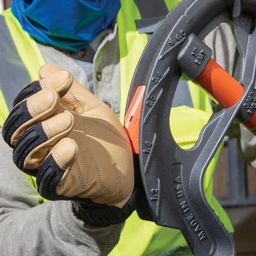 Vista 7 de Klein Tools 51605 Dobladora de conducto de hierro de montaje completo, EMT de 1 pulgada y pedal de pie ancho rígido de 3/4 pulgadas, símbolos