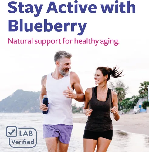 Vista 2 de Cápsulas de extracto de arándano orgánico certificado, suplemento de arándano 10:1 de alta potencia con 5000 mg equivalente a hierbas