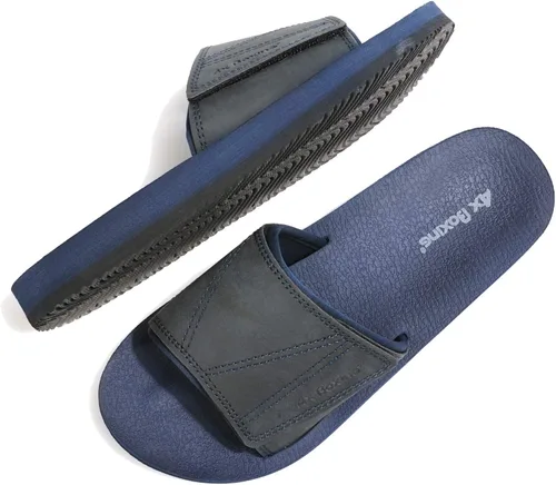 ARRIGO BELLO Sandalias deslizantes para hombre, ajustables, cómodas, atléticas, antideslizantes, para interiores y exteriores