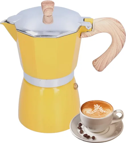 Cafetera estilo italiano clásico Moka Pot Cafetera cubana Moka Pot Percolator hace un delicioso café de aluminio para cocina, hogar, cafetería