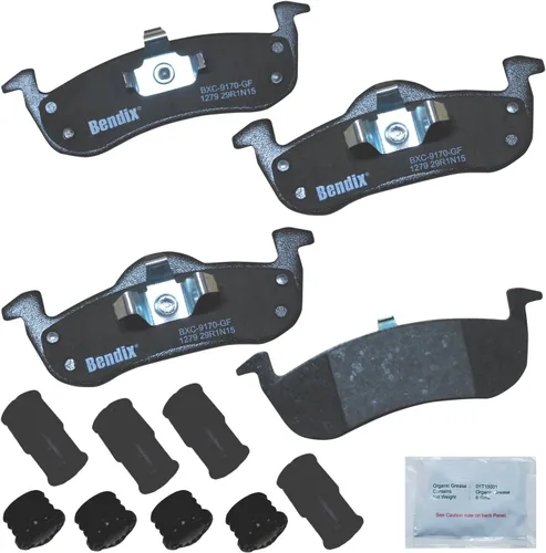 Vista 230 de Pastillas de Freno Traseras Cerámicas Bendix Priority1 CFC1510 para INFINITI QX56 2013-2011, QX80 2024-2014, Nissan Armada 2023-2017