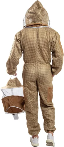 Vista 5 de Traje ventilado de la apicultura en varios colores con velos redondos o de esgrima