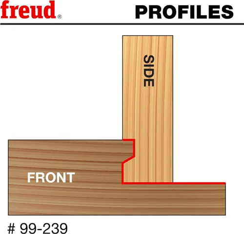 Vista 2 de Broca encaminadora Freud 99–001 1/2-pulgadas a 1–1/4 pulgadas con vástago 1/2 pulgada