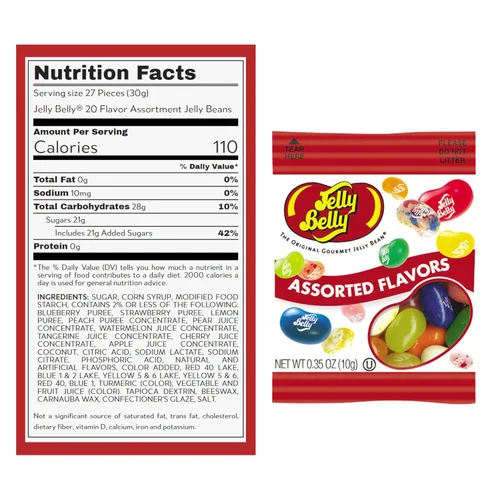 Vista 2 de Sweetzo - 10 mini paquetes de gomitas de sabores surtidos, empaquetadas individualmente para dulces de Halloween