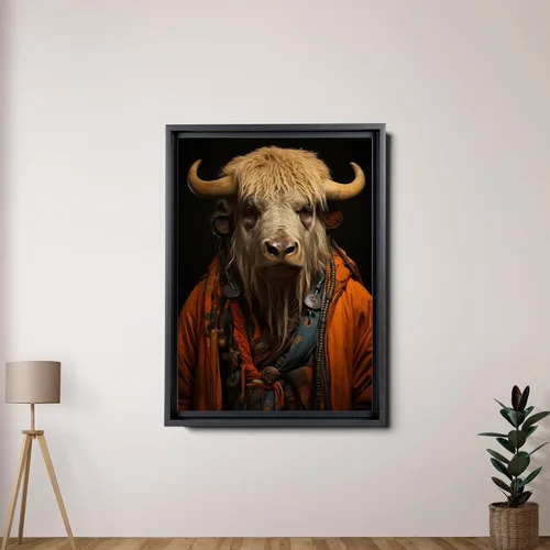 Vista 7 de printable wall art, aesthetic room decor, fireplace mantel art, nursery wall decor, yak printing art, yak
