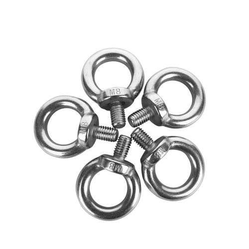 Eowpower 5 pedazos M8 macho hilo maquinaria hombro elevación anillo ojo pernos