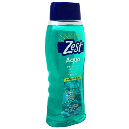 Vista 6 de Zest Gel de baño, aguamarina, 18 onzas, paquete de 2