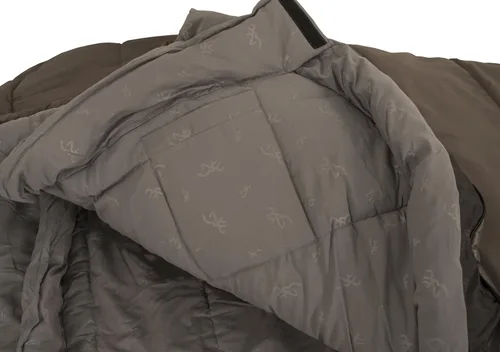 Vista 4 de Browning Camping Kenai - Saco de dormir de momia de 20 grados de ancho, arcilla, 40 x 86 pulgadas