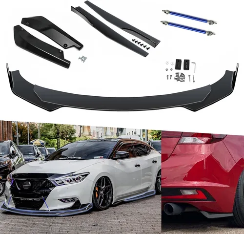 Vista 24 de x xotic tech Labio Universal para Parachoques Delantero Alerón de Barbilla Divisor Difusor Protector de Ala Moldura Kit de Carrocería de Coche