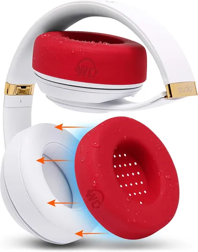 Vista 11 de WC SweatZ Studio - Fundas patentadas para almohadillas de oído para Beats Studio 3 (A1914) & Beats Studio 2 (B0500 / B0501), fabricadas por Wicked