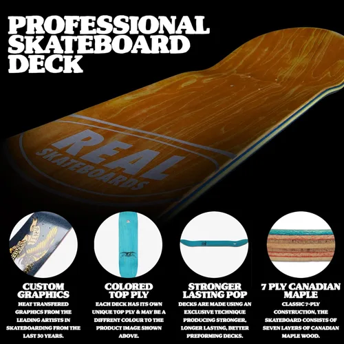 Vista 4 de Anti Hero - Tabla de monopatín con forma de águila azul Meanie 8.75 x 32.55 pulgadas, azul marino