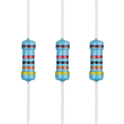 Vista 94 de 100 resistencias de 2.4 ohmios 1/2 W (0.5 vatios) ±1% tolerancia de película metálica, resistencia de valores múltiples opcional