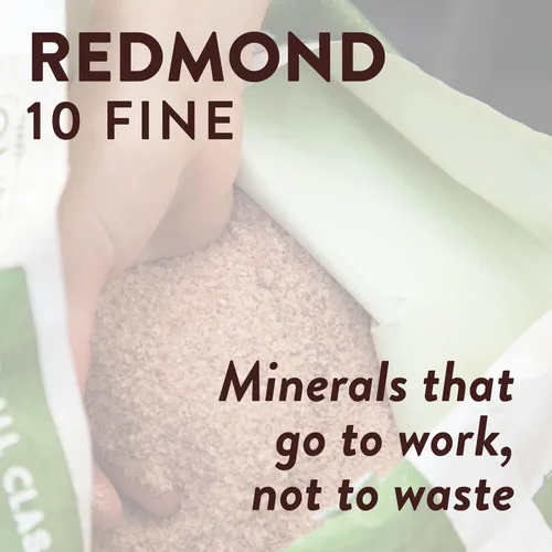 Vista 3 de REDMOND 10 sales minerales naturales finas para ganado, con certificación OMRI, bolsa de 5 libras