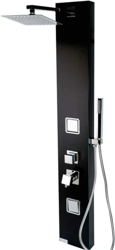 Vista 3 de ALFI brand ABSP65B - Panel de ducha, color negro