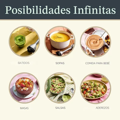 Vista 5 de Vitamix Batidora de inmersión de 5 velocidades, batidora de mano de grado profesional con motor de 625 vatios y hoja de acero inoxidable, acero