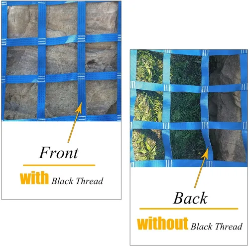 Vista 4 de Red de red de escalada, red de carga de escalada para casa del árbol, accesorios de línea ninja, red de cuerda, parque infantil, hamaca