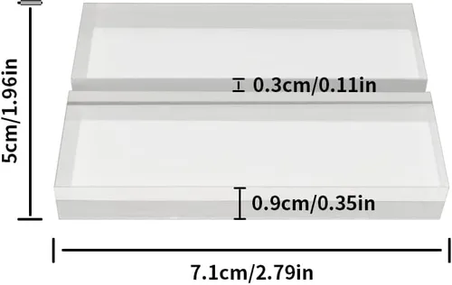 Vista 5 de 4 portatarjetas de acrílico transparente, base acrílica transparente, letreros de boda, soportes de números de mesa transparentes para decoración