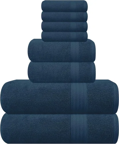 Vista 16 de GLAMBURG Sábana de baño de algodón extra grande premium de 700 GSM 35x70 - 100% algodón peinado - Calidad de hotel y spa de lujo - Duradera