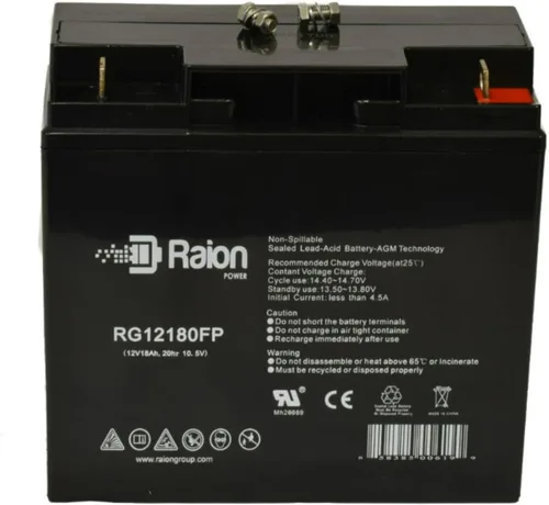 Vista 2 de Raion Power Batería AGM de repuesto de 12V 18Ah para Jump N Carry JNC110-2 Pack