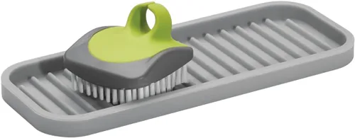 Vista 6 de InterDesign protector divisor de silicona para fregadero, trasparente