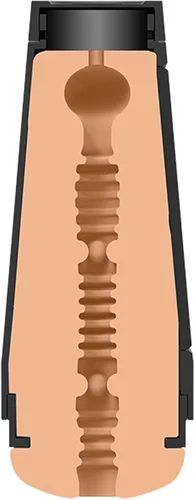 Vista 5 de Doc Johnson Man Squeeze - Twink - Placa de apriete para presión precisa - Tapa de extremo giratorio para controlar la succión - Discreto Stroker