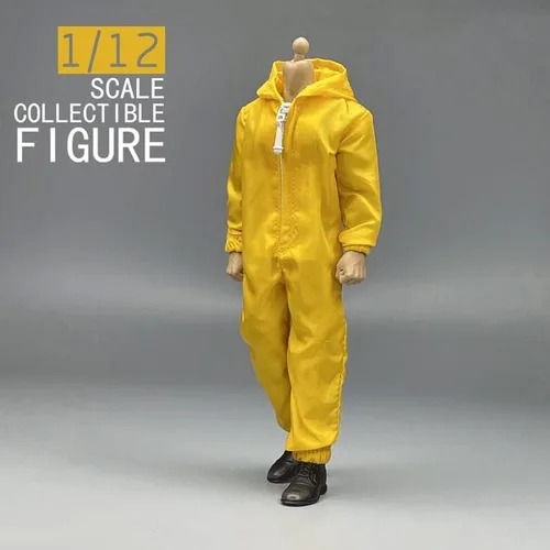 Vista 2 de ximitoy Ropa de soldado a escala 1/12 Modelo de mono amarillo de moda para 6 '' (sin figura)