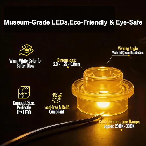 Vista 3 de Vaodest Luz LED para Lego 76191 Set Marvel Infinity Gauntlet, Diseño y Configuración Compatible con el Modelo 76191