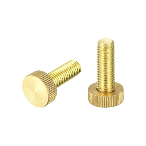 Vista 31 de uxcell Tornillos moleteados para pulgar, pernos planos de latón M3x4mm, sujetadores para PC, electrónicos, mecánicos, 2