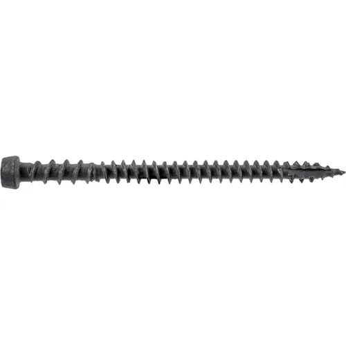 Vista 56 de Tornillo de madera compuesto gris castillo de 2-3/4 pulgadas, cabeza de accionamiento Torx/Star Drive Head - Recubierto Exterior - Compatible
