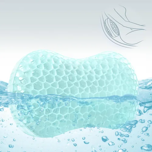 Vista 10 de Sunlit Bath Jello - Mini almohadas de baño de gel, almohada lumbar para bañera, almohada de apoyo para la espalda, almohada de gel con ventosas